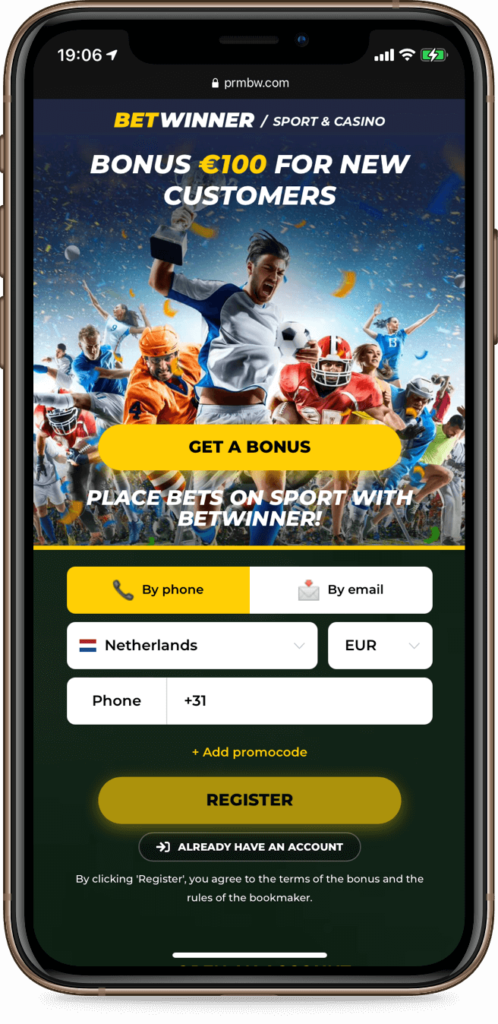 BetWinner iOS app