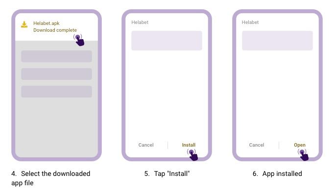 Helabet Mobile App Installation Final Steps